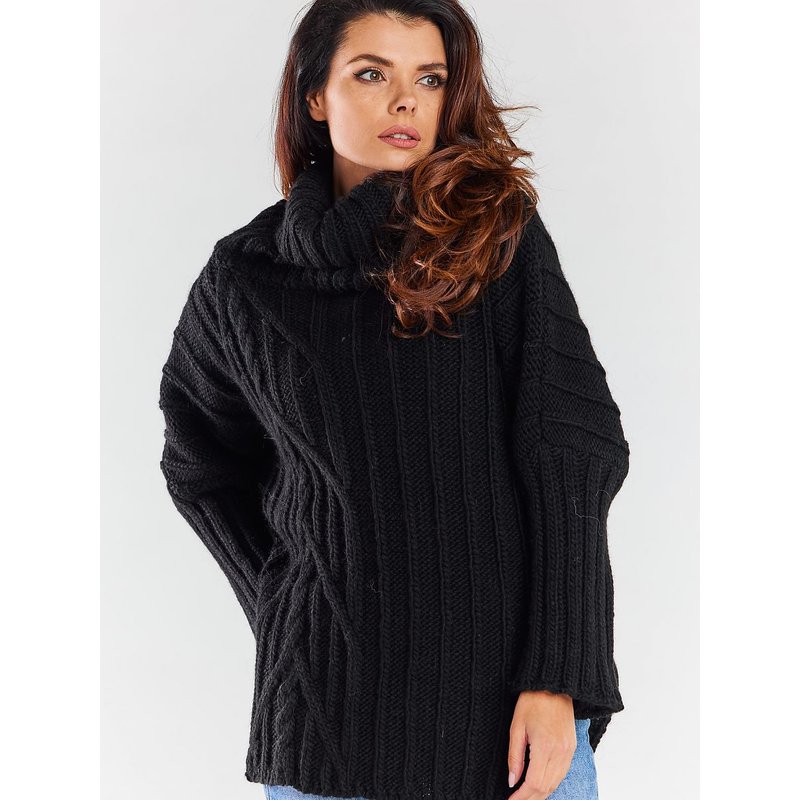 Turtleneck model 173939 awama - ONE-SIZE-FITS-ALL - Black