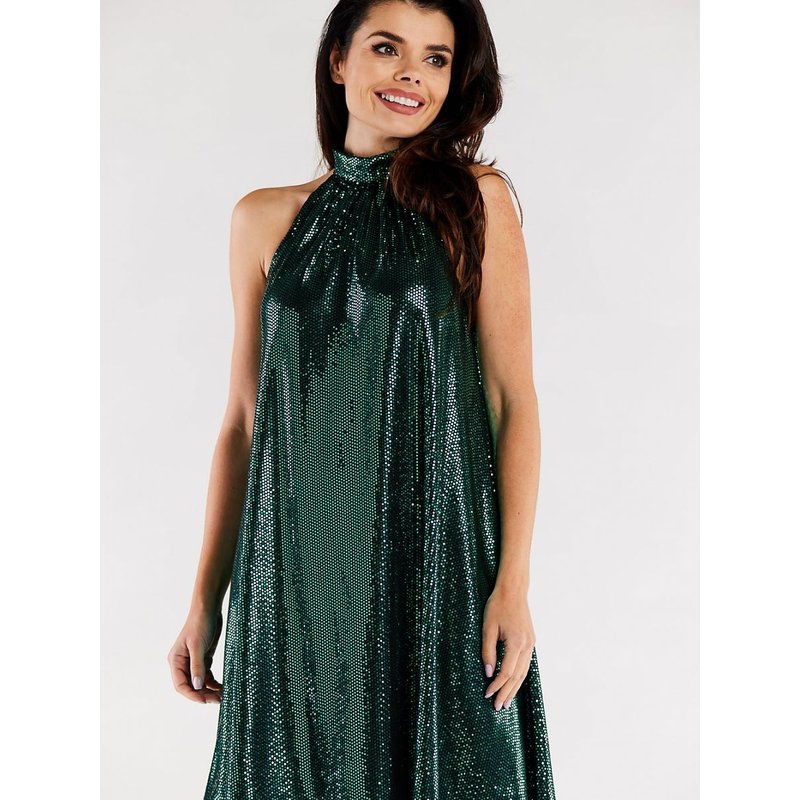 Evening dress model 174325 awama - S/M - Green