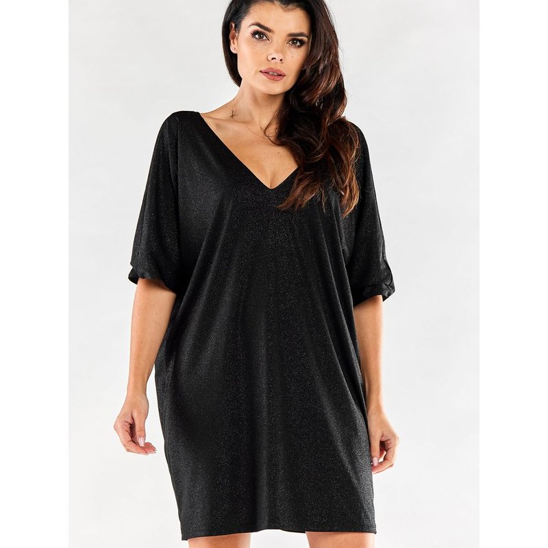 Evening dress model 174339 awama - ONE-SIZE-FITS-ALL - Black