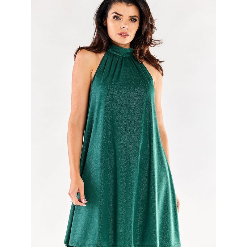 Evening dress model 174342 awama - S/M - Green