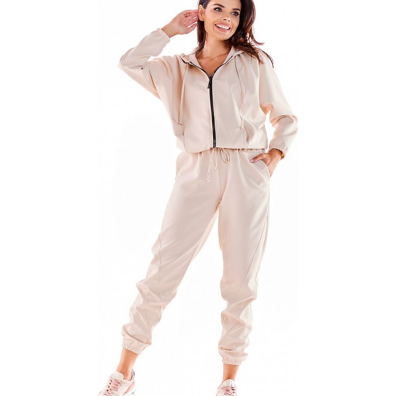Tracksuit trousers model 178655 awama - S - Beige
