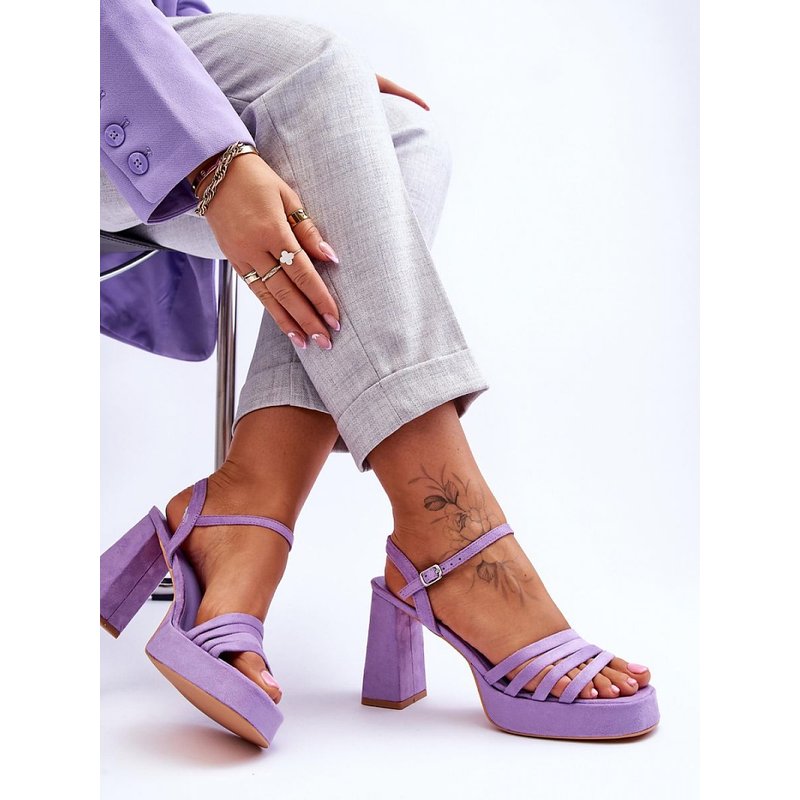 Heel sandals model 179119 Step in style - 38 - Violet
