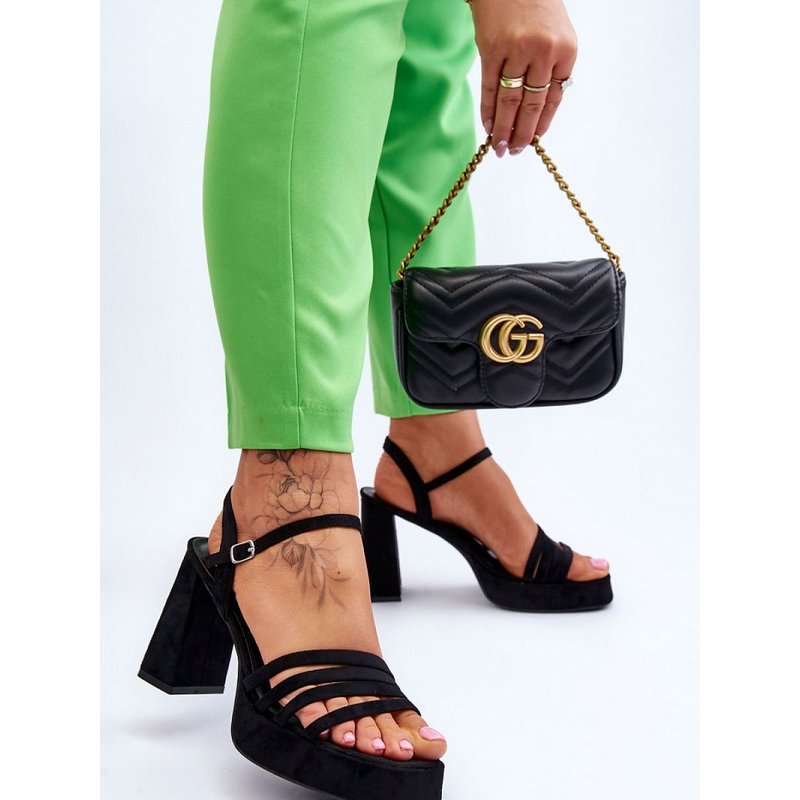 Heel sandals model 179122 Step in style - 40 - Black