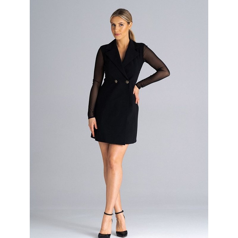 Short dress model 180864 Figl - XL - Black