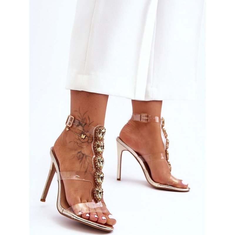 Heel sandals model 183496 Step in style - 37 - Yellow