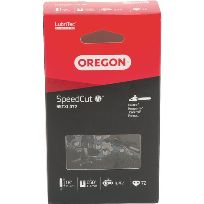 Oregon Saw chain .325" 1.3mm 72 DL semi chisel Speedcut 95TXL072E