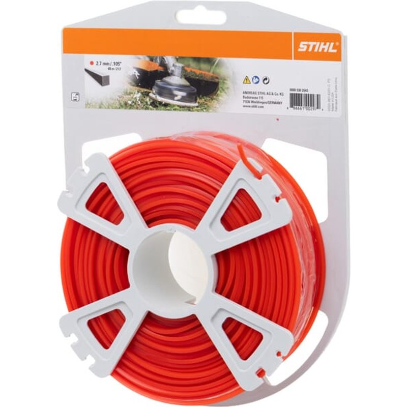 Stihl Trimmer line Square diameter 2.7mm x 65.0m 00009302643