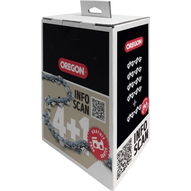 Oregon Saw chain .325" 1.3mm 66 DL semi chisel Speedcut, 5x pack, 95TXL066EPACK