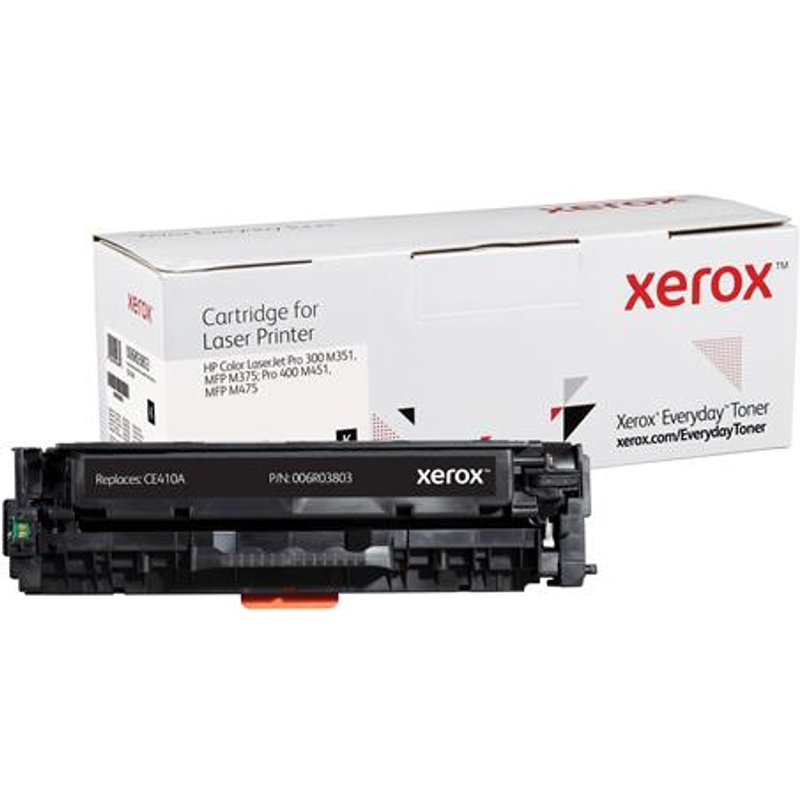Everydayâ„¢ Black Remanufactured Toner by Xerox compatible with HP 305A (CE410A), Standard capacity