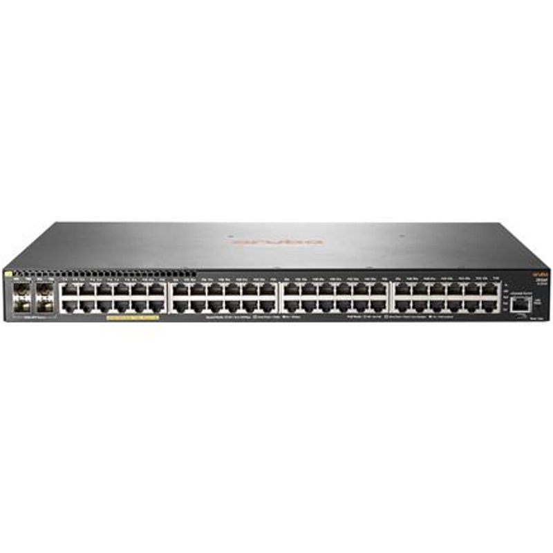 HPE Aruba Networking 2930F 48G PoE+ 4SFP Switch. Switching capacity: 104 Gbit/s. Power over Ethernet (PoE)