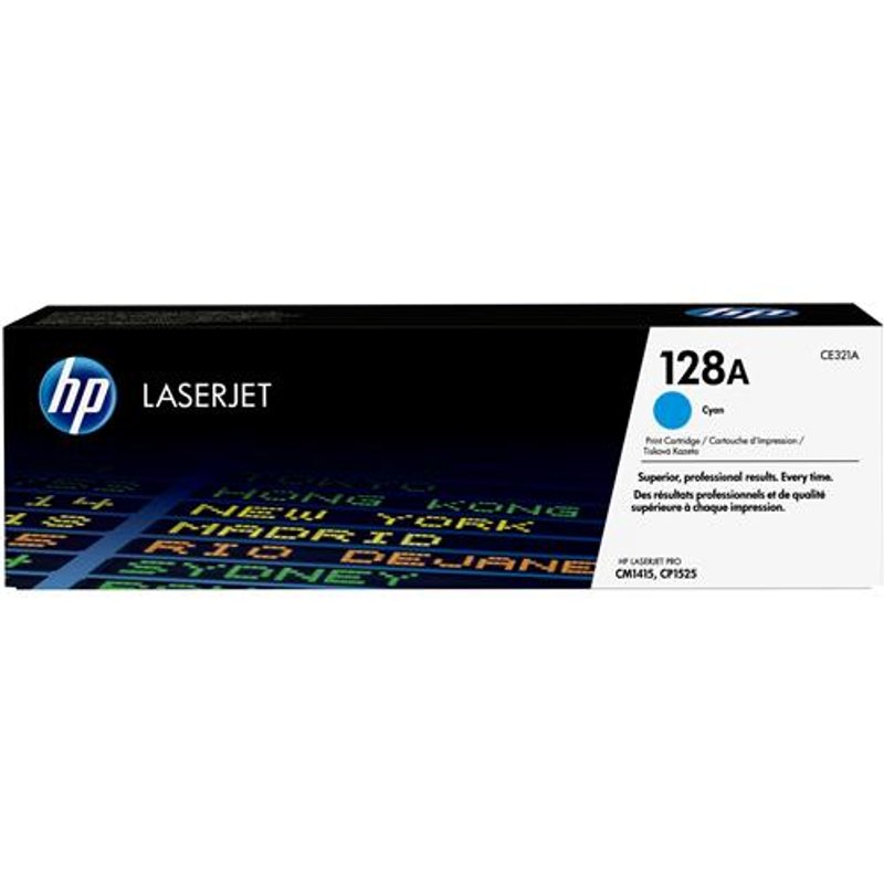 HP 128A Laserjet Ink Toner Cartridge, Cyan, Professional Quality Printing, none