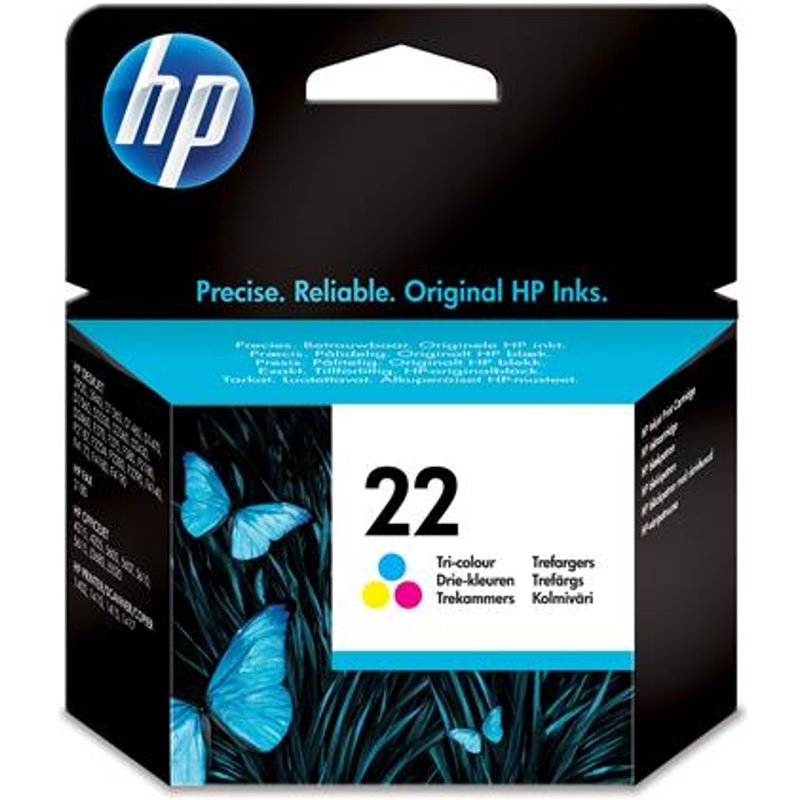 HP 22 Tri-color Original Ink Cartridge