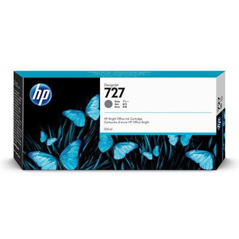HP F9J80A/727 Ink cartridge gray 300ml for HP DesignJet T 920/930