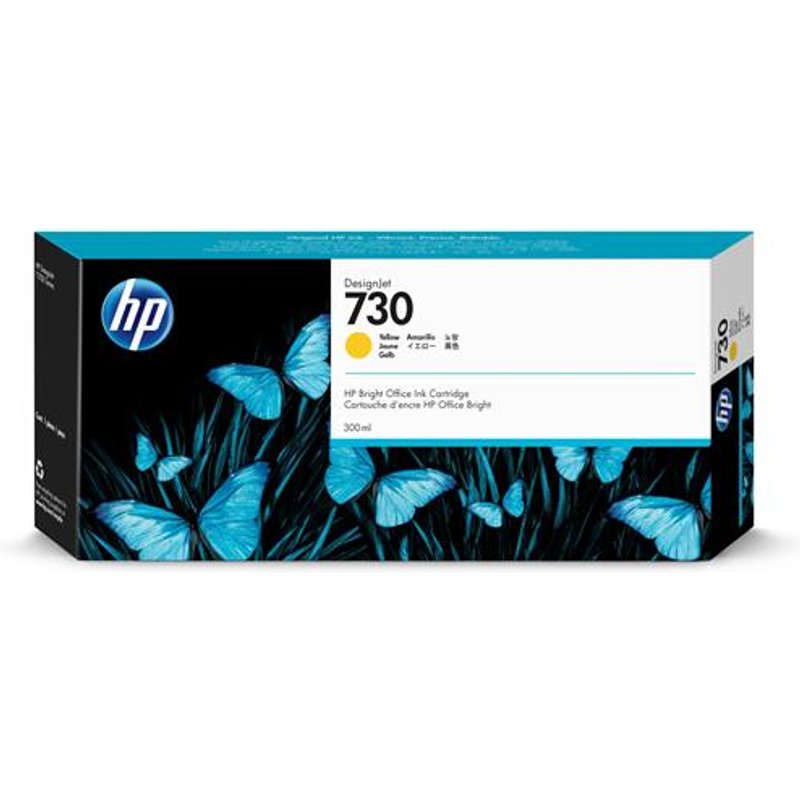 HP 730 300-ml Yellow DesignJet Ink Cartridge HP DesignJet T1700 Printer series Thermal inkjet Yellow P2V70A Business Singapore