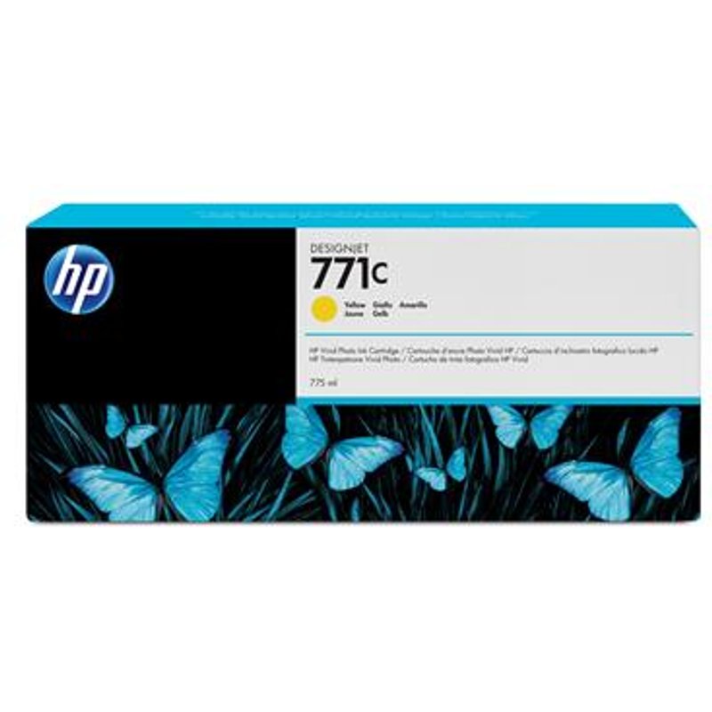 HP 771C 775-ml Yellow DesignJet Ink Cartridge HP DesignJet Z6200 Photo Printer series HP DesignJet Z6610 Photo Production Printer HP DesignJet... Thermal inkjet Yellow Small medium business Singapore 324 mm