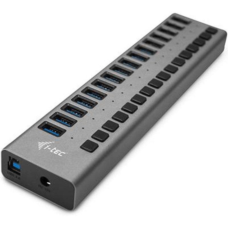 i-tec USB 3.0 Charging HUB 16port + Power Adapter 90 W