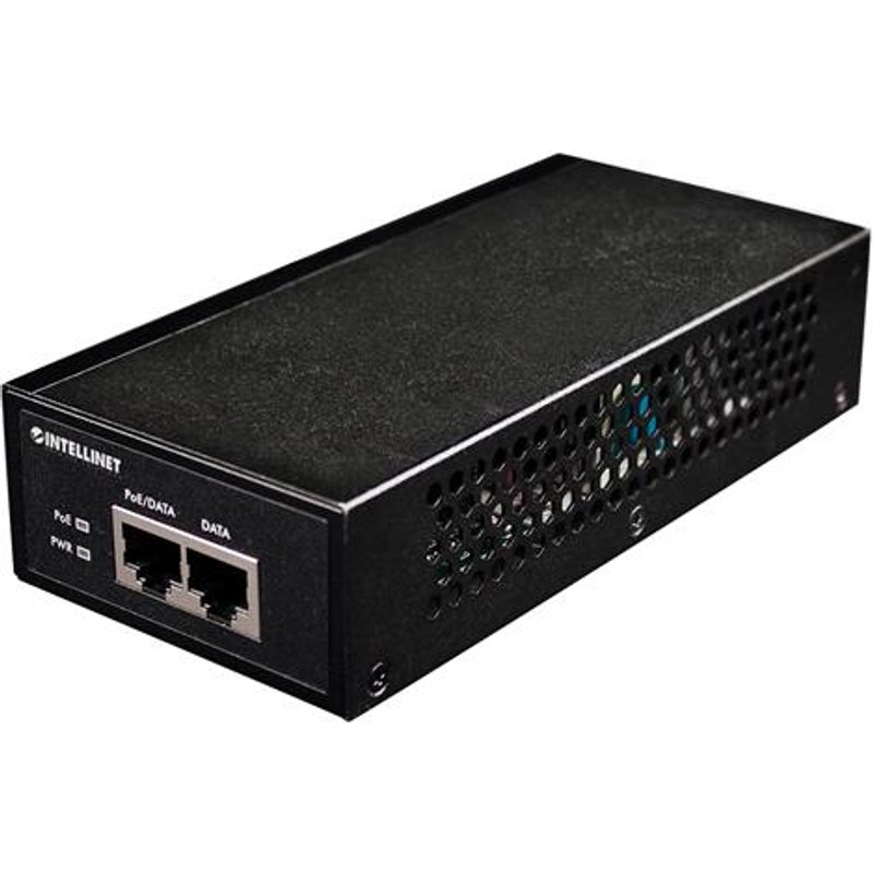 Intellinet Gigabit High-Power PoE+ Injector 1 x 30 W IEEE 802.3at/af Power over Ethernet (PoE+/PoE) (UK Power Cord)