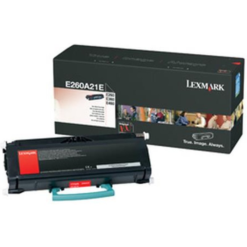 Lexmark E260 E360 E460 Toner Cartridge Original 399 x 137 x 181 mm 795 g Laser printing 126 pc(s) 3500 pages