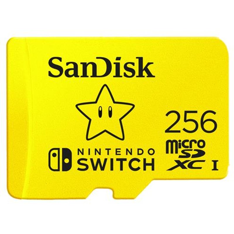 SanDisk 256GB microSDXC UHS-I for Nintendo Switch, Speed Up to 100MB/s (SDSQXAO-256G-GNCZN)