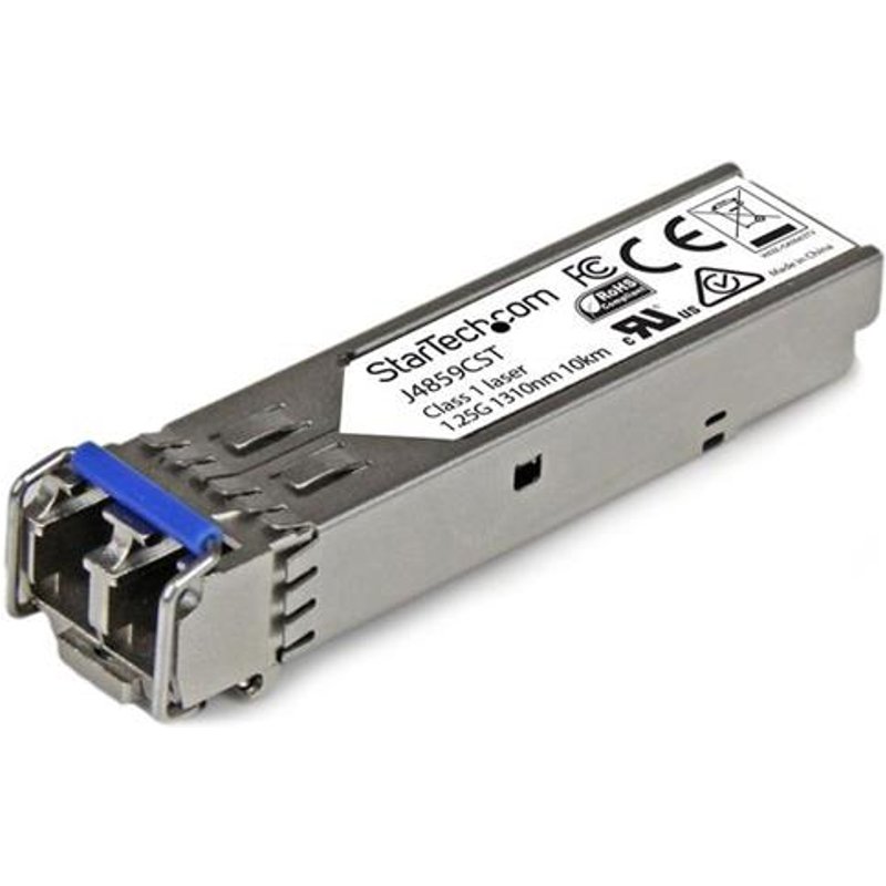 StarTech.com HPE J4859C Compatible SFP Module - 1000BASE-LX - 1GbE Single Mode /Multi Mode Fiber Optic Transceiver - 1GE Gigabit Ethernet SFP - LC 10km - 1310nm - DDM HPE 1400 1700 1820