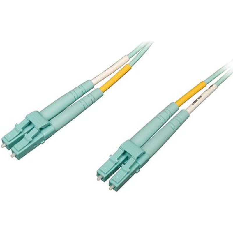 Tripp Lite N820-03M-OM4 10Gb/100Gb Duplex Multimode 50/125 OM4 LSZH Fiber Patch Cable (LC/LC) - Aqua 3M (10 ft.)