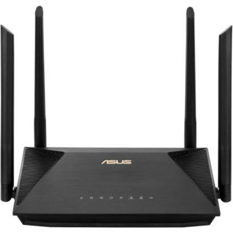ASUS RT-AX53U Wi-Fi 6 (802.11ax) Dual-band (2.4 GHz / 5 GHz) Ethernet LAN 3G Black Tabletop router