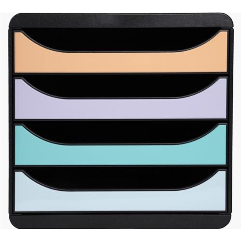 Exacompta 3104296D file storage box Plastic Beige Black Green Grey Pink