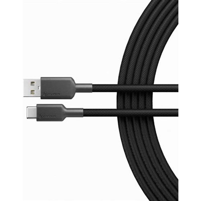 ALOGIC 1m Elements Pro USB 2.0 USB-A to USB-C Cable- Black