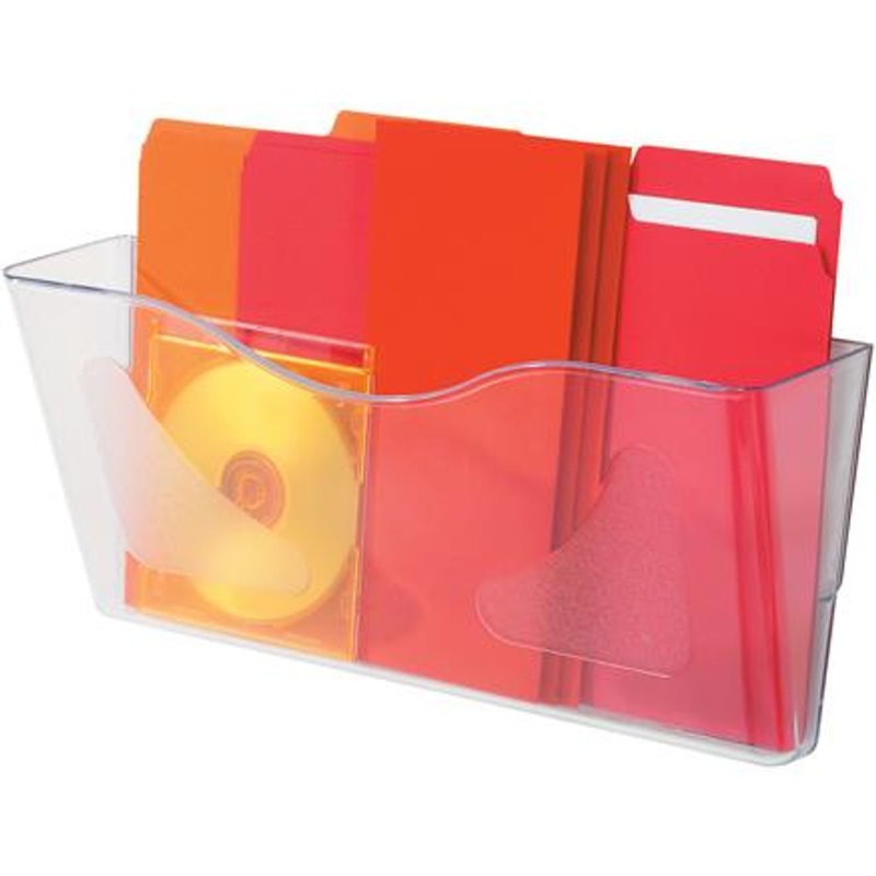 Deflecto Literature Wall Pocket A4 Landscape Clear - Cp074ytcry