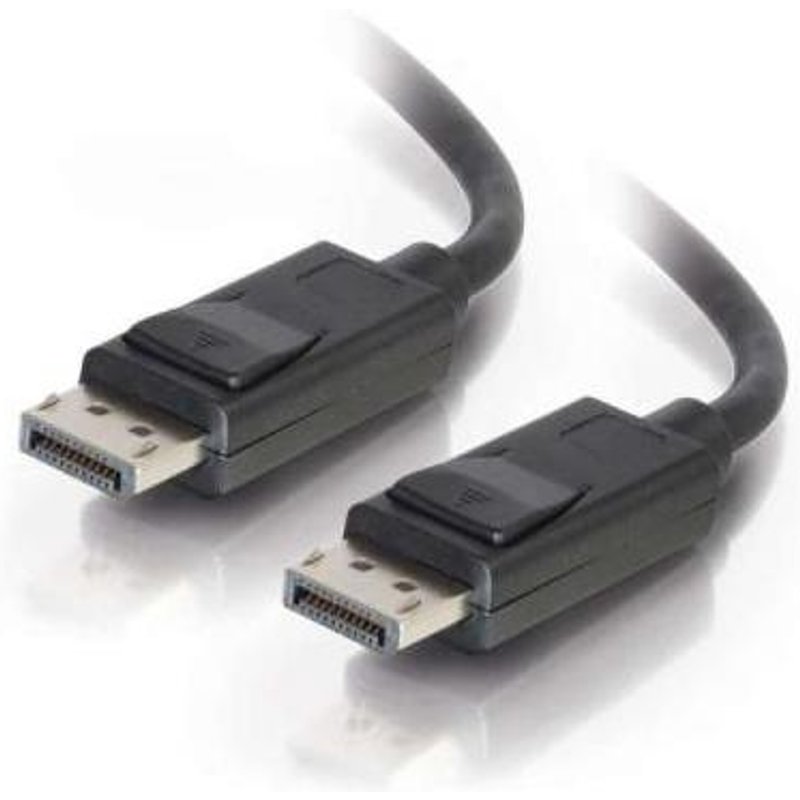 C2G 6ft (1.8m) DisplayPortTM Cable with Latches 4K 60Hz UHD M/M - Black. Cable length: 1.83 m Connector 1: DisplayPort Connector 2: DisplayPort. Compliance certificates: CE Certification: CE. Package weight: 110.22 g