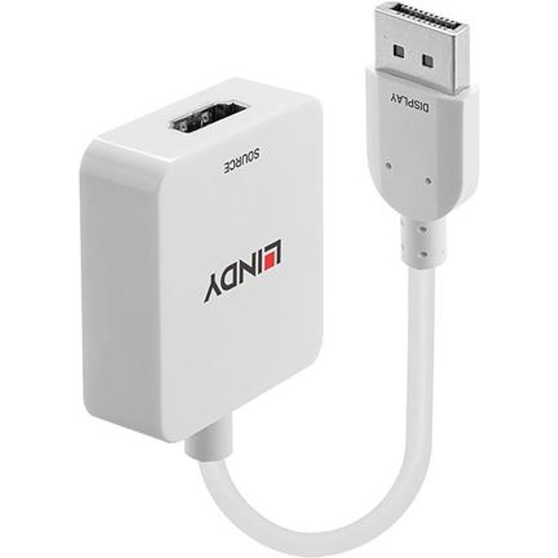 Lindy HDMI 18G to DisplayPort 1.2 Converter 0.095 m HDMI Type A (Standard) DisplayPort Female Male Straight