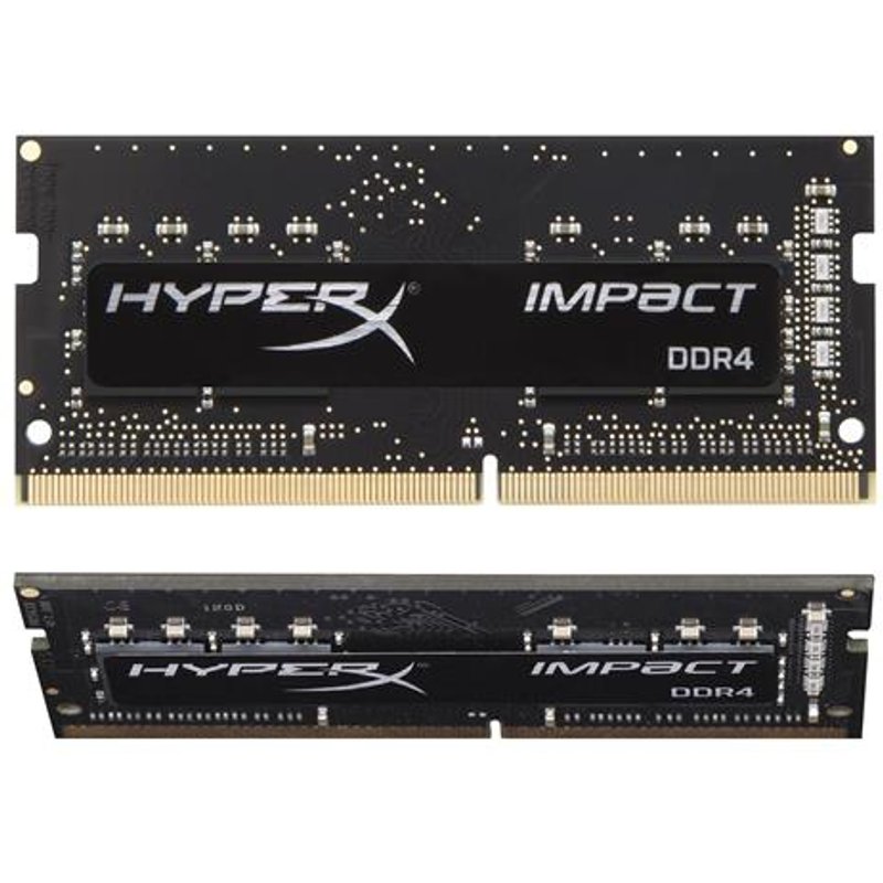 Kingston Technology FURY 32GB 3200MT/s DDR4 CL20 SODIMM (Kit of 2) Impact. Component for: Laptop Internal memory: 32 GB Memory layout (modules x size): 2 x 16 GB Internal memory type: DDR4 Memory form factor: 260-pin SO-DIMM CAS latency: 20