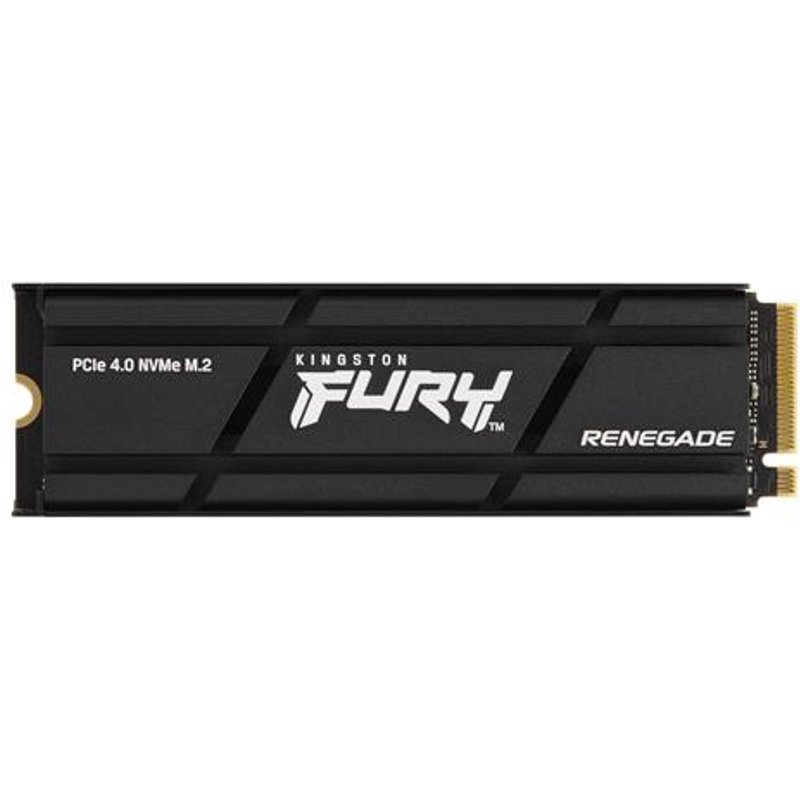 Kingston Technology 2000G RENEGADE PCIe 4.0 NVMe SSD W/ HEATSINK. SSD capacity: 2 TB SSD form factor: M.2 Read speed: 7300 MB/s Write speed: 7000 MB/s Component for: PC/Laptop