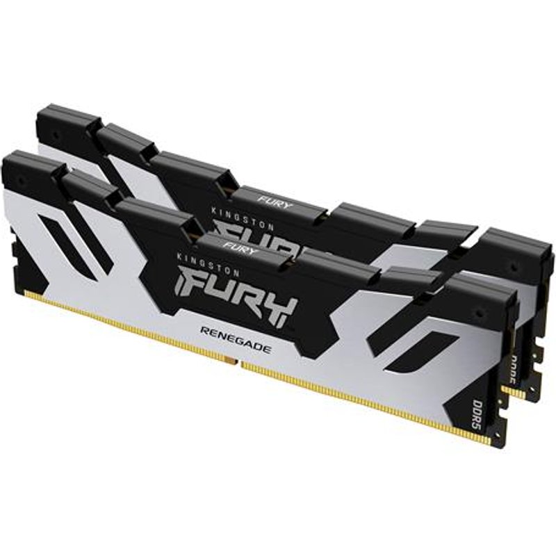 Kingston Technology FURY 32GB 7200MT/s DDR5 CL38 DIMM (Kit of 2) Renegade Silver XMP. Component for: PC Internal memory: 32 GB Memory layout (modules x size): 2 x 16 GB Internal memory type: DDR5 Memory form factor: 288-pin DIMM CAS latency: 38