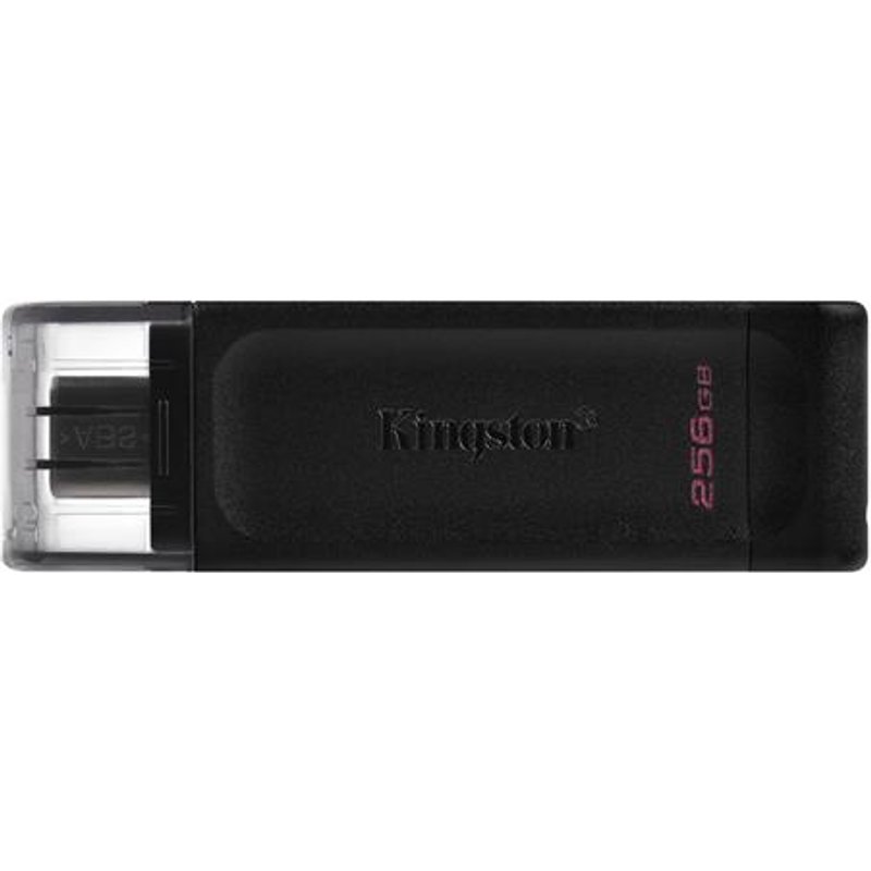 Kingston Technology DataTraveler 256GB USB-C 3.2 Gen 1 70. Capacity: 256 GB Device interface: USB Type-C USB version: 3.2 Gen 1 (3.1 Gen 1). Form factor: Cap. Weight: 7 g. Product colour: Black