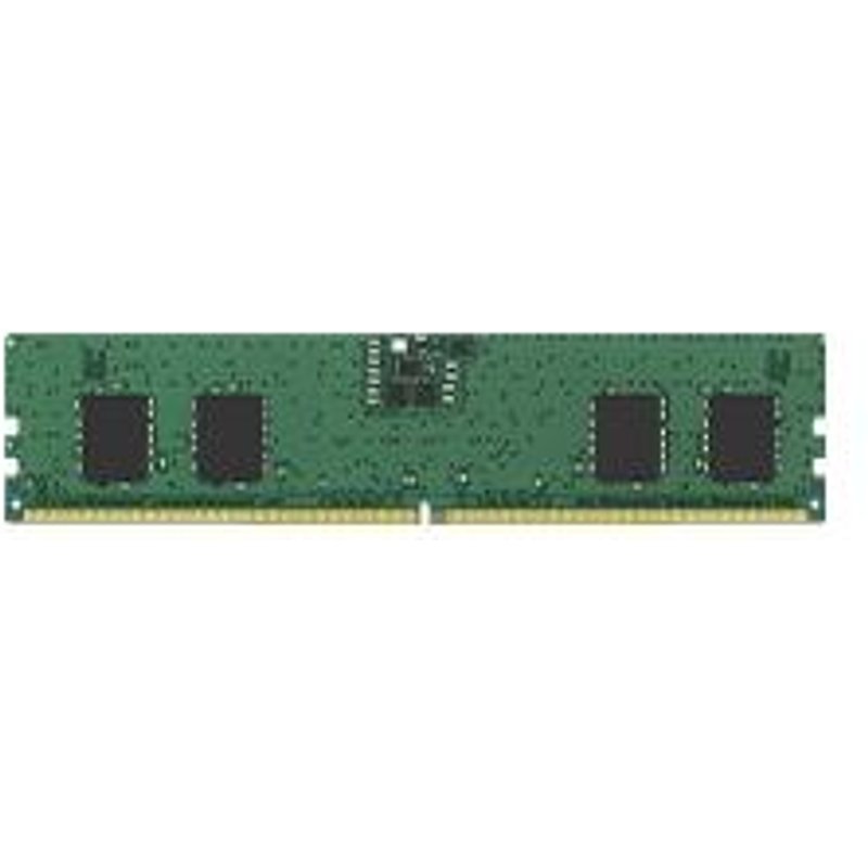 Kingston Technology ValueRAM . Component for: PC/Server Internal memory: 8 GB Memory layout (modules x size): 1 x 8 GB Internal memory type: DDR5 Memory form factor: 288-pin DIMM CAS latency: 46