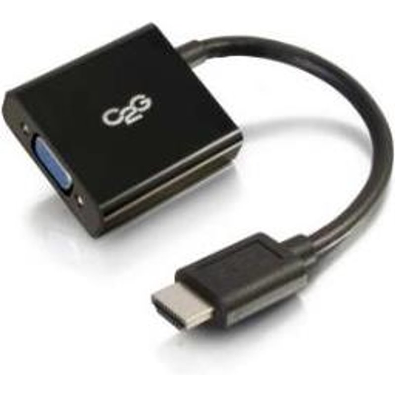 C2G HDMI Male to VGA Female Adapter Converter Dongle 0.2 m HDMI Type A (Standard) VGA (D-Sub) Male Female Straight
