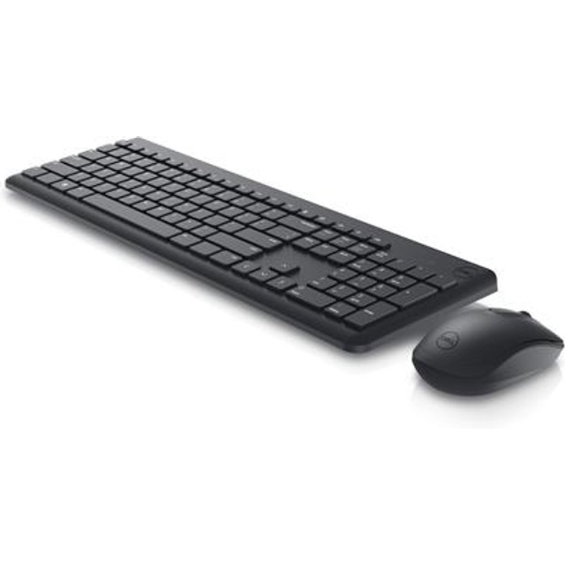 DELL Keyboard and Mouse - KM3322W - UK (QWERTY) Wireless RF Wireless Plunger key switch QWERTY Black Mouse included