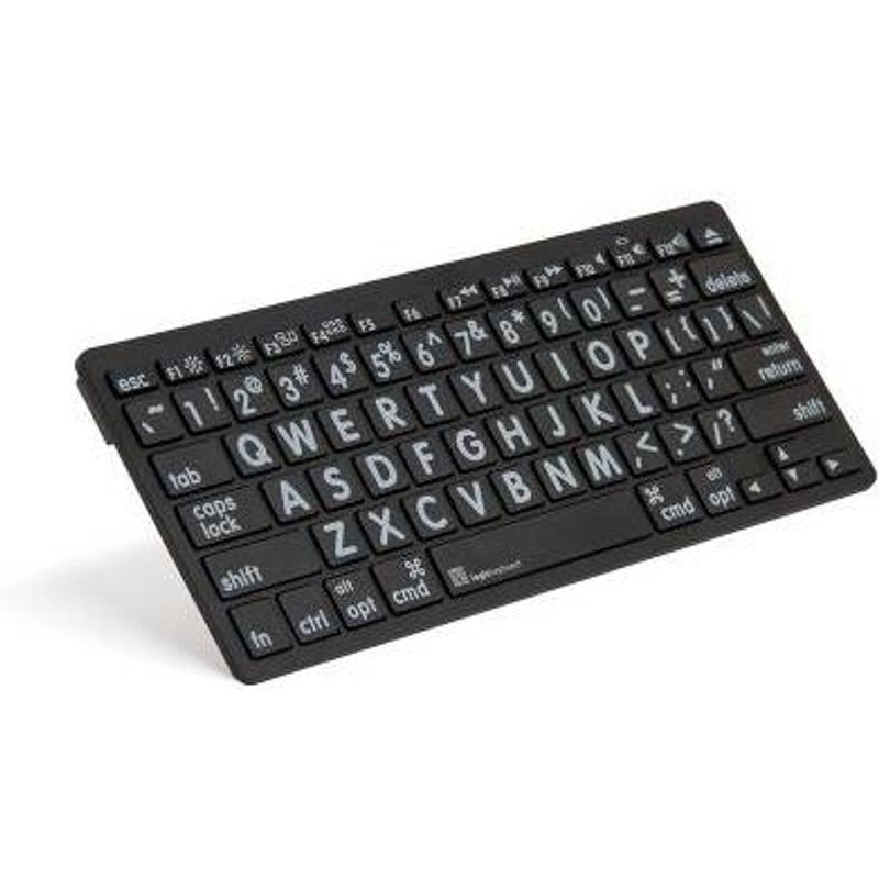 Logickeyboard LKB-LPWB-BTON-UK keyboard Office Bluetooth QWERTY English Black White