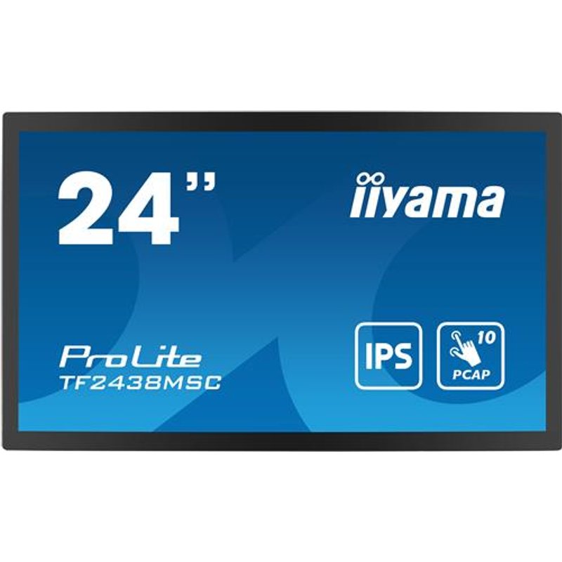 iiyama TF2438MSC-B1 computer monitor 60.5 cm (23.8") 1920 x 1080 pixels Full HD LED Touchscreen Black