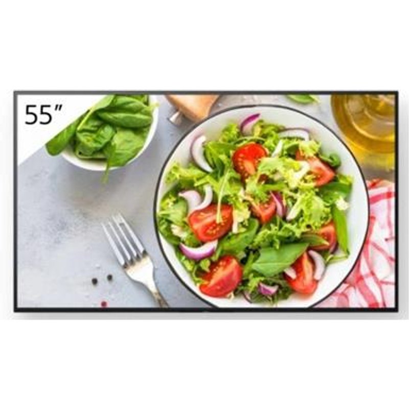 Sony FW-55BZ35L Signage Display Digital signage flat panel 139.7 cm (55") LCD Wi-Fi 550 cd/m 4K Ultra HD Black Android 24/7