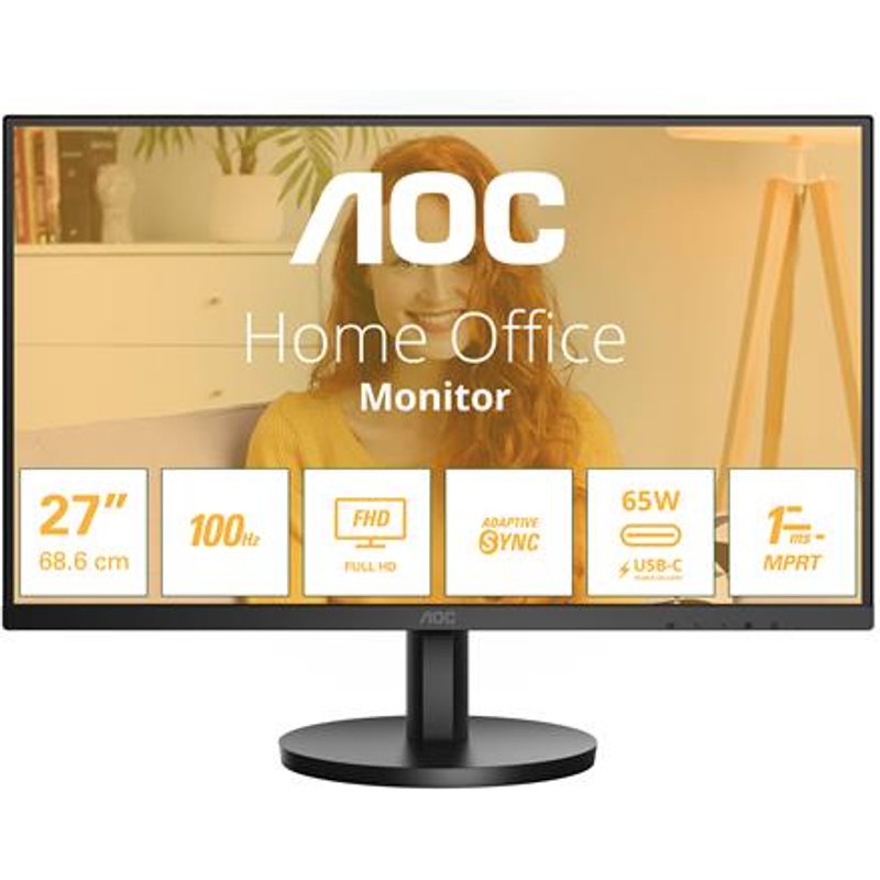 AOC 27B3CA2 computer monitor 68.6 cm (27") 1920 x 1080 pixels Full HD LED Black