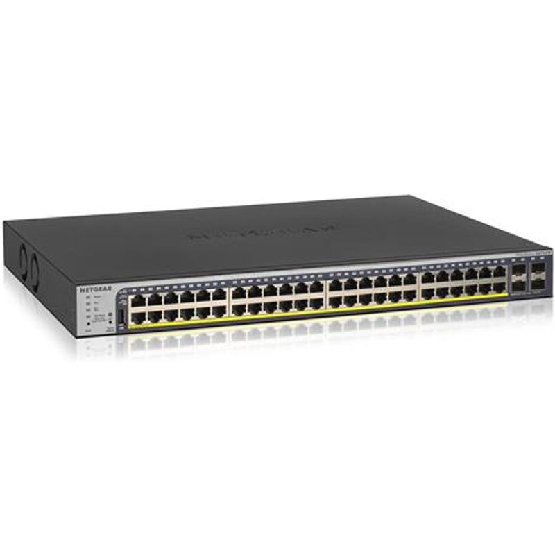 NETGEAR GS752TP Managed L2/L3/L4 Gigabit Ethernet (10/100/1000) Power over Ethernet (PoE) 1U Black