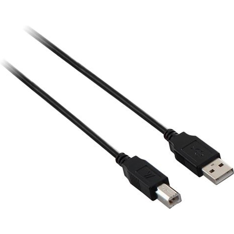 V7 USB 2.0 Cable USB A to B (m/m) black 5m 5 m USB A USB B USB 2.0 Male/Male Black