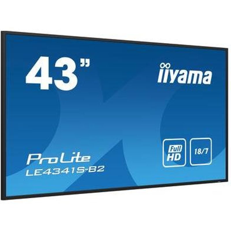 iiyama PROLITE LE4341S-B2 Digital signage flat panel 108 cm (42.5") LCD 1920 x 1080 pixels 18/7