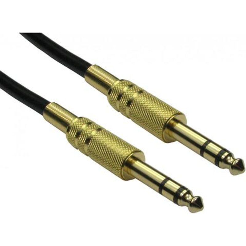 Cables Direct 4635-050GD audio cable 5 m 6.35mm Black. Gold