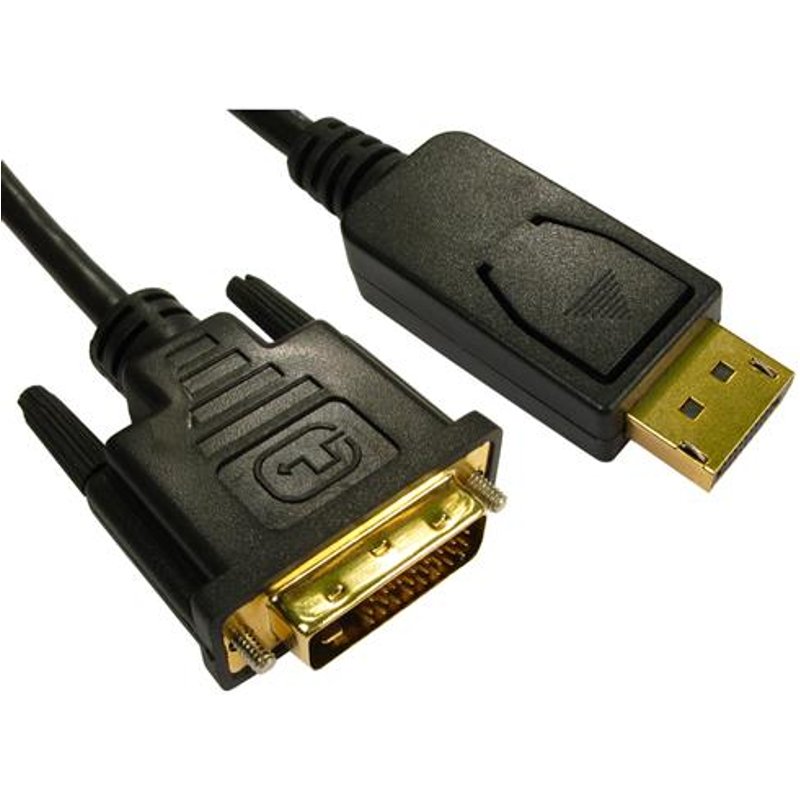 Cables Direct Display Port/DVI-D, 5m DisplayPort Black