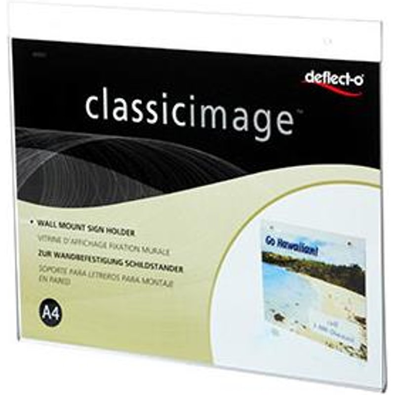 Deflecto 46901 sign holder/information stand A4 Polystyrene (PS) Transparent