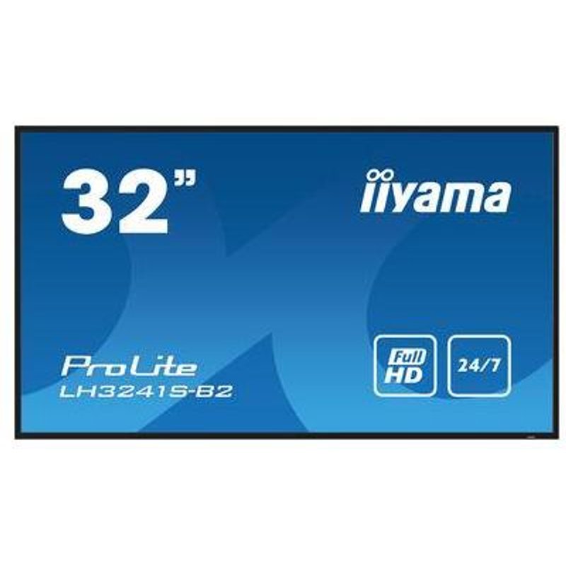 iiyama LH3241S-B2 Signage Display Kiosk design 80 cm (31.5") LED 350 cd/m Full HD Black 24/7