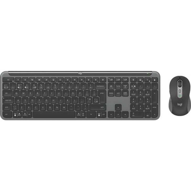 Logitech 920-012494 keyboard Mouse included Office RF Wireless + Bluetooth QWERTY UK English Graphite